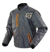 Мотокуртка (куртка мото) FOX (Фокс) #4 black (текстиль) (XXL)