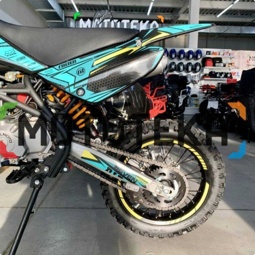 Питбайк Regulmoto (Регулмото) SEVEN 49cc (125) чёрный/жёлтый/синий фото 8
