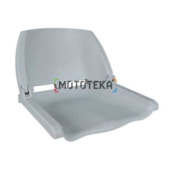 Сиденье Newstarmarine (Ньюстармарин) пластмассовое складное Folding Plastic Boat Seat серое