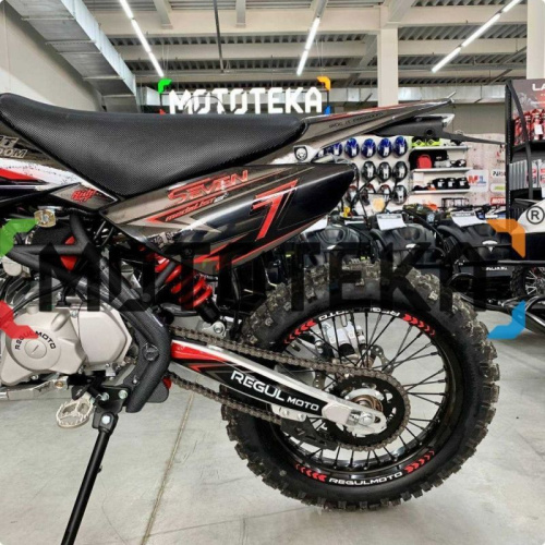 Питбайк Regulmoto (Регулмото) SEVEN MEDALIST PRO 49cc (150) 19/16 чёрный/красный фото 13