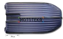 Лодка ПВХ ФЛАГМАН DK 380 Jet серый/синий