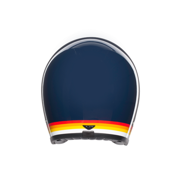 Шлем мото открытый AGV (АГВ) X70 MULTI Riviera Blue/Rainbow S | Мототека