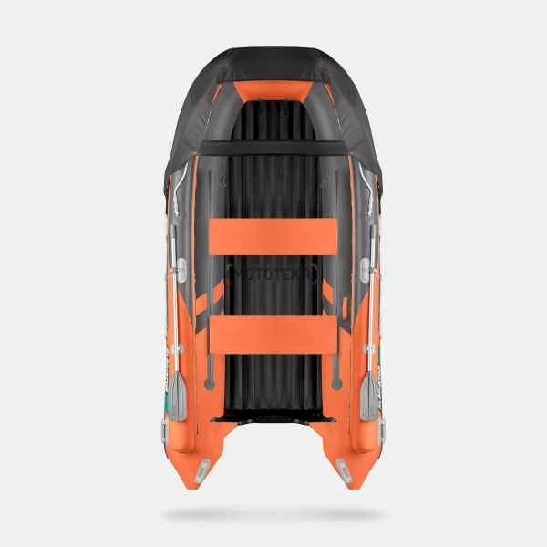 Лодка ПВХ GLADIATOR (Гладиатор) E 380 X оранжевый/тёмно-серый (Спб) | Мототека