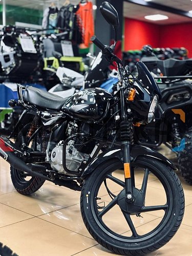 Техника в наличии! Мотоцикл дорожный BAJAJ (Баджадж) Boxer 150 UG чёрный/серый с ПТС