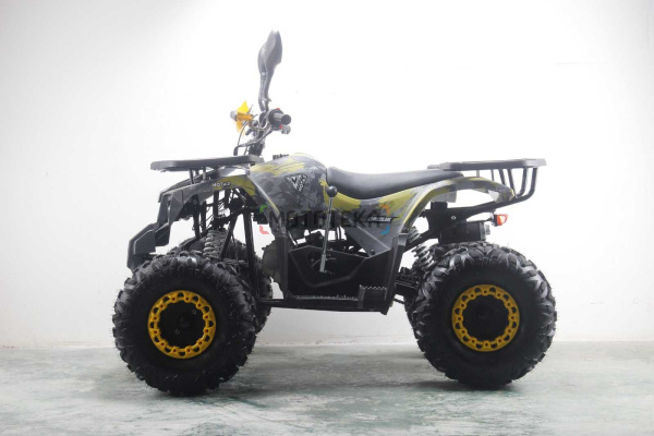 Квадроцикл детский MOTAX (Мотакс) ATV Grizlik Premium 125 жёлтый камуфляж (машинокомплект) | Мототека