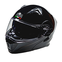 Шлем мото модуляр AiM (Аим) JK906 Black Glossy L