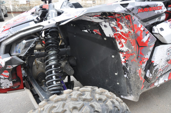 Защита колесных арок для CAN-AM Maverick X3, 2 017- AL 4 мм | Мототека