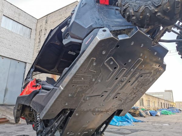 Защита днища для CAN-AM BRP Maverick X3, 2017- AL 4 мм | Мототека