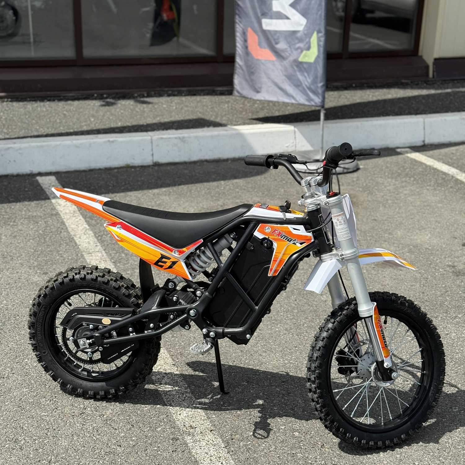 Техника в наличии! Электропитбайк FXMOTO (ФХМото) E1 оранжевый