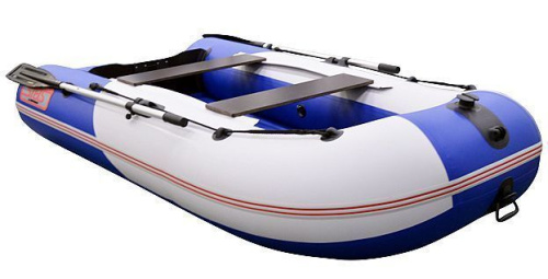 Лодка ПВХ Hunterboat Стелс 275 АЭРО синий/белый фото 3