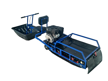 Мотобуксировщик с санным модулем Снежный регион Альбатрос XL 8 Loncin 8.5 л.с., с фарой, склизы