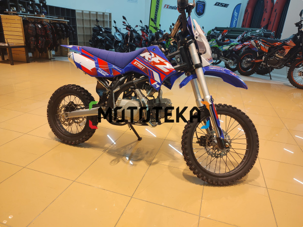 Питбайк Apollo (Аполло) RFZ Start 125 LE с фарой и электростартером 17/14 синий | Мототека Питбайк Apollo (Аполло) RFZ Start 125 LE с фарой и электростартером 17/14 синий | Мототека