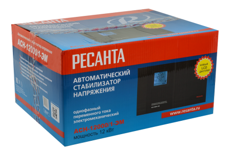 Стабилизатор напряжения РЕСАНТА АСН-12000/1-ЭМ - купить с доставкой, по выгодной цене в интернет-магазине Мототека