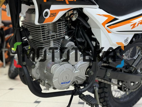 Мотоцикл кроссовый / эндуро ROCKOT (Рокот) ZR250 (белый/оранжевый. 21/18. ЭПТС) фото 5