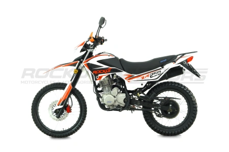 Мотоцикл кроссовый / эндуро ROCKOT (Рокот) ZR250 (белый/красный. 21/18. ЭПТС) - купить с доставкой, по выгодной цене в интернет-магазине Мототека