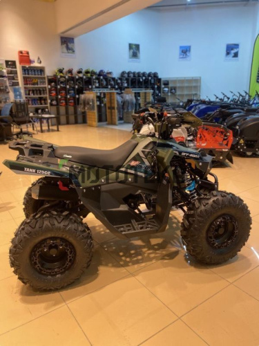 Квадроцикл детский FXMOTO (ФХМото) TANK 125 зелёный (машинокомплект) фото 7