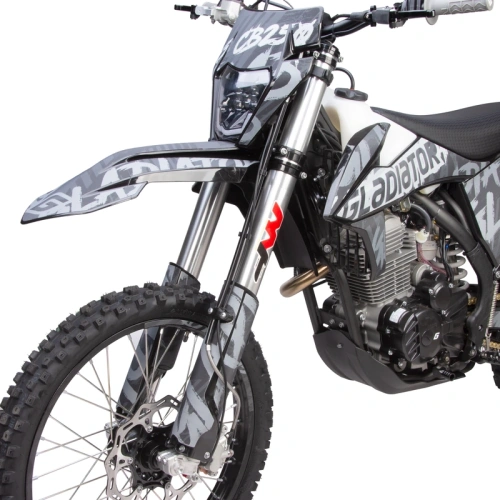 Мотоцикл кроссовый / эндуро GLADIATOR (Гладиатор) K5 CB250 /серый фото 2