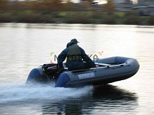 Лодка ПВХ ФЛАГМАН 350 L НДНД серый/синий
