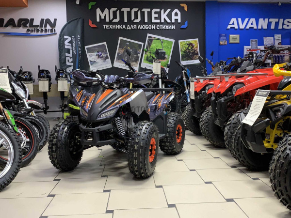 Квадроцикл детский Racer (Рейсер) RC125 Raptor оранжевый (машинокомплект) | Мототека