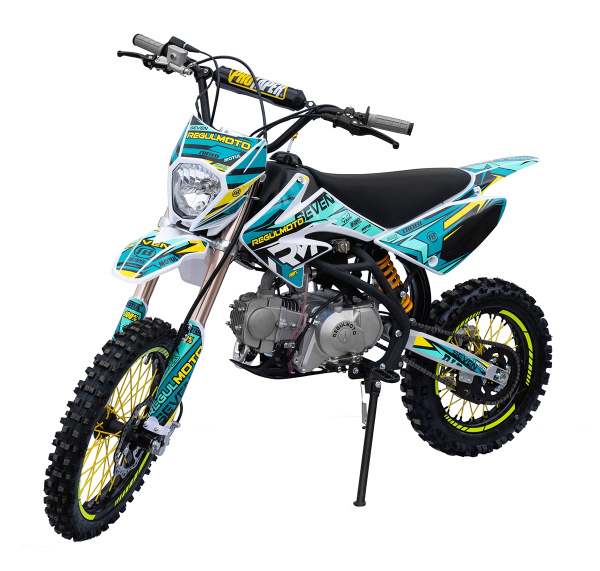 Питбайк Regulmoto (Регулмото) SEVEN 49cc (125) cиний/желтый | Мототека