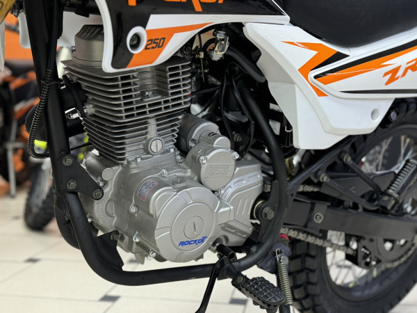 Мотоцикл кроссовый / эндуро ROCKOT (Рокот) ZR250 (белый/оранжевый. 21/18. ЭПТС) | Мототека