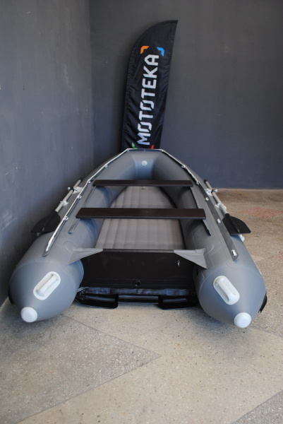 Лодка ПВХ SOLAR (Солар) 380 Jet Tunnel серый | Мототека