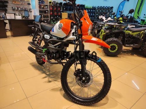 Мопед Мотомир COLT SCRAMBLER оранжевый/белый фото 2