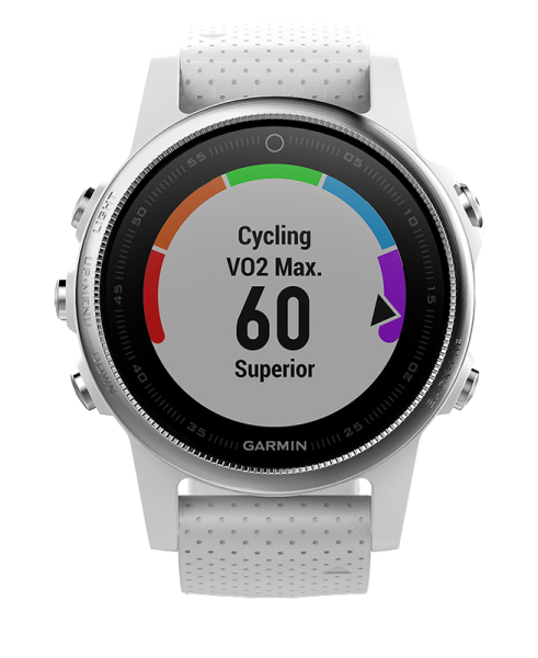 Часы Garmin (Гармин) FENIX 5S в белом корпусе с белым ремешком