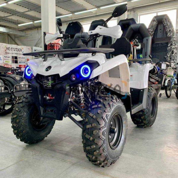 Квадроцикл GLADIATOR (Гладиатор) F200 LUX белый (машинокомплект)