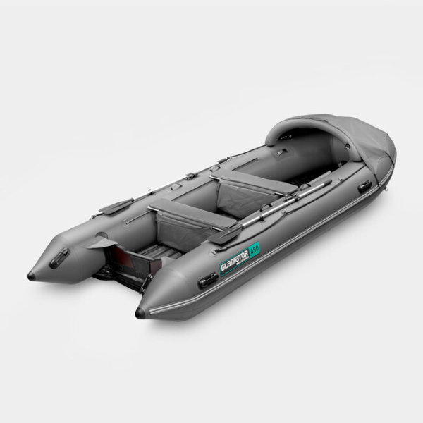 Лодка ПВХ GLADIATOR (Гладиатор) E 450 PRO тёмно-серый | Мототека