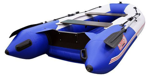 Лодка ПВХ Hunterboat Стелс 275 АЭРО синий/белый фото 2