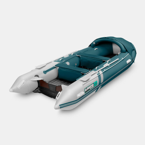 Лодка ПВХ GLADIATOR (Гладиатор) E 450 PRO морской зеленый/белый | Мототека