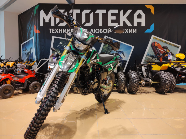 Мотоцикл кроссовый / эндуро ROLIZ (Ролиз) SPORT - 003 RRC (ZS172FMM-5 Big Bore) зеленый/чёрный с ПТС | Мототека