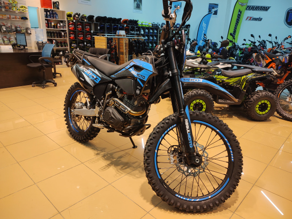 Мотоцикл кроссовый / эндуро Regulmoto (Регулмото) Sport - 003 PR PRO 300 (4 valves) 5 передач чёрный/синий с ПТС | Мототека