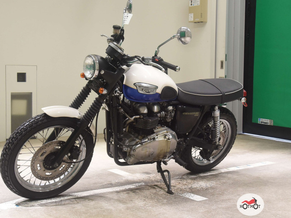 Мотоцикл TRIUMPH Scrambler 2006, БЕЛЫЙ пробег 12825 | Мототека