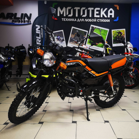 Мопед Мотомир TRICKLER 2 50 (110) чёрный/оранжевый - купить с доставкой, по выгодной цене в интернет-магазине Мототека