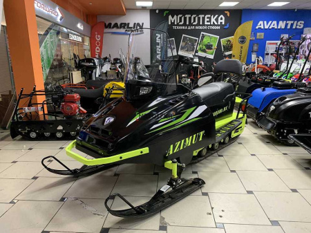 Мини - снегоход Бурлак Azimut (Азимут) - 2. черный капот 20 л.с. (машинокомплект) - УЦЕНКА