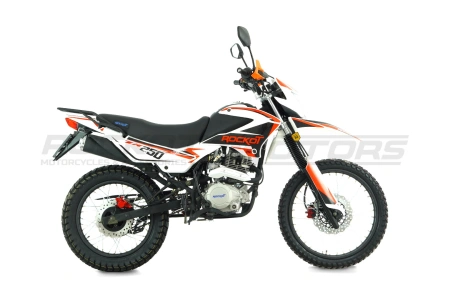 Мотоцикл кроссовый / эндуро ROCKOT (Рокот) ZR250 (белый/красный. 21/18. ЭПТС) - купить с доставкой, по выгодной цене в интернет-магазине Мототека