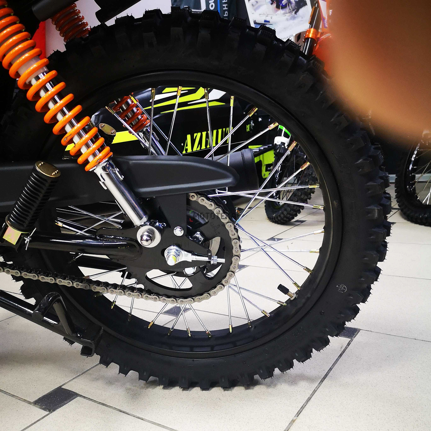 Мопед Мотомир TRICKLER 2 50 (110) чёрный/оранжевый