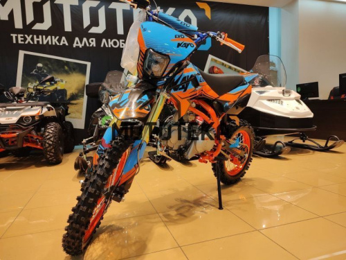 Питбайк KAYO (Кайо) EVOLUTION K125EM 17/14 KRZ (механ. сцепл., эл. стартер 2024 г.) фото 12 Питбайк KAYO (Кайо) EVOLUTION K125EM 17/14 KRZ (механ. сцепл., эл. стартер 2024 г.) фото 12