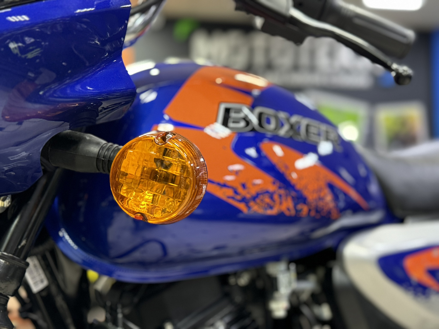 Мотоцикл дорожный BAJAJ (Баджадж) Boxer BM 150 X Disc 5 передач синий с ПТС