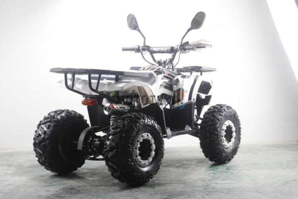 Квадроцикл детский MOTAX (Мотакс) ATV Grizlik Premium 125 белый/серый (машинокомплект) | Мототека