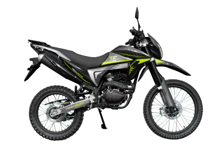 Мотоцикл кроссовый / эндуро Regulmoto (Регулмото) TE (Tour Enduro) PR. 6 скоростей чёрный/зеленый с ПТС - купить с доставкой, по выгодной цене в интернет-магазине Мототека