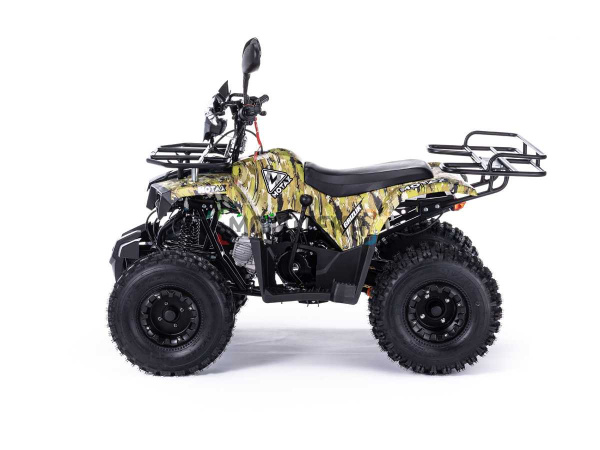 Квадроцикл детский Motax (Мотакс) ATV Grizlik Super LUX 125 зелёный камуфляж (машинокомплект) | Мототека