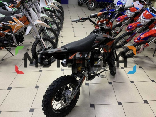 Питбайк Regulmoto (Регулмото) SEVEN PRO 49cc (150) 17/14 чёрный/оранжевый фото 12
