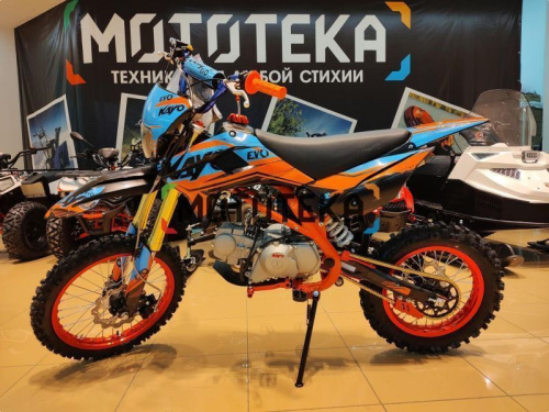 Питбайк KAYO (Кайо) EVOLUTION K125EM 17/14 KRZ (механ. сцепл., эл. стартер 2024 г.) фото 16 Питбайк KAYO (Кайо) EVOLUTION K125EM 17/14 KRZ (механ. сцепл., эл. стартер 2024 г.) фото 16
