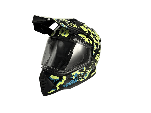 Шлем мото мотард Helmet WS 902 GLOSSY SPEED/YELLOW XL | Мототека
