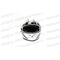 Шлем мото интеграл GTX 578 №4 (XL) WHITE/BLACK/RED