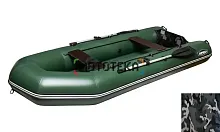 Лодка ПВХ SibRiver (Сибривер) Бирюса -325 НД КМФ серый