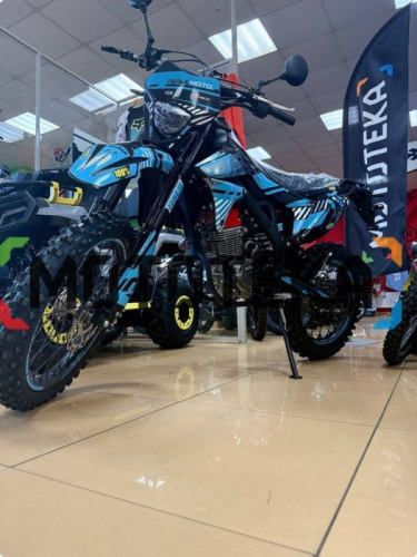 Мотоцикл кроссовый / эндуро Regulmoto (Регулмото) ZR PR 300 4 valves 6 Gear чёрный/синий с ПТС фото 10